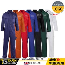 Personalised Embroidered Overalls Custom Coveralls Workwear Boilersuit Mechanic