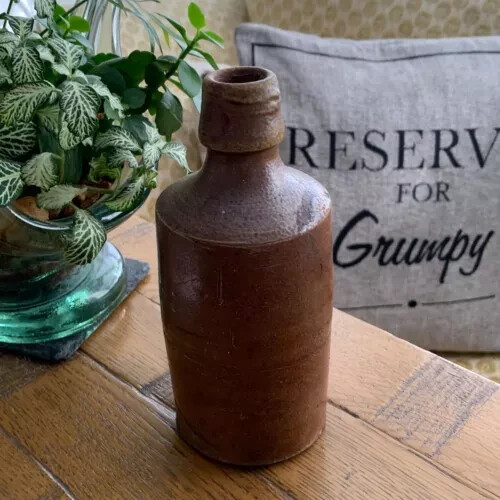 Vintage stoneware ginger beer - stoneware,