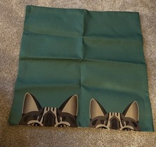 Cute Tabby Cat Cushion Green