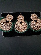 Jhumka Earrings and Tikko Accessories Set for Women