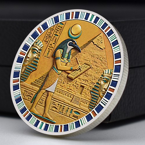 Silver falcon pyramid egypt - falcon,