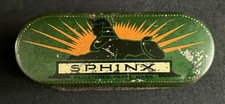SPHINX SPARK PLUG TIN VINTAGE AUTOMOBILIA MOTORIST MOTOR CAR GARAGE DISPLAY CAN