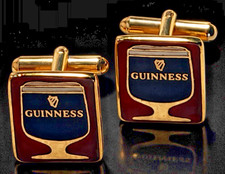 Cufflinks steel guinness gold - steel,
