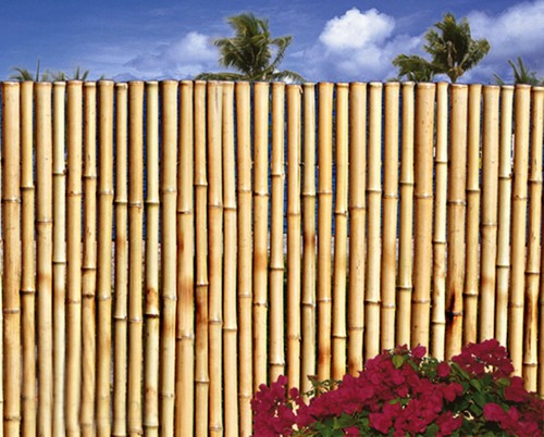 Bamboo fence sections - bamboo, ft