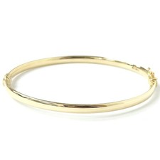 9ct Gold Bangle Ladies Plain