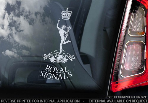 Royal signals car sticker - royal,