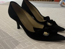 Russell & Bromley Black Suede