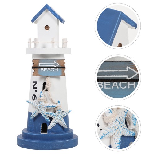 Nautical wooden lighthouse - nautical,