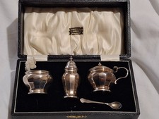 CRUET SET STERLING SILVER