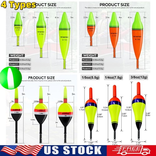 4pcs lighted fishing bobbers - 4pcs,