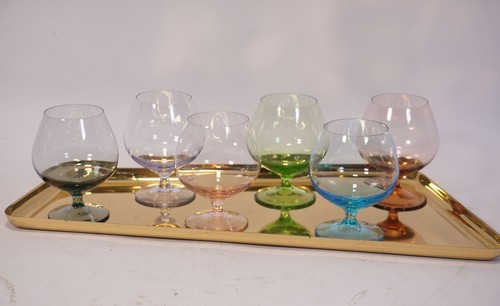 Vintage mid century cognac - mid, 6