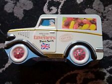 VINTAGE ADVERTISING TIN TAVENERS PROPER SWEETS WINE GUMS VAN DESIGN 21cm X 12cm