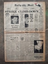 Newspapers 1962 back issues Birthday Gift Tabloid and Broadsheets