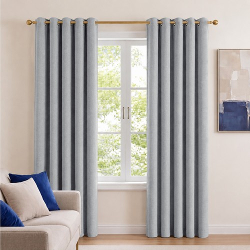 Linen style blackout curtains - linen,