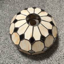 Tiffany Style Lamp Shade Cream Beige Colour Lampshade Ceiling Stain Glass 