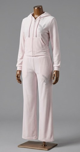 Playboy light pink - pink, velour