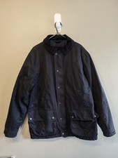 Marks and Spencer Mens Black Wax Jacket Medium British Millerain Co Ltd Coat 