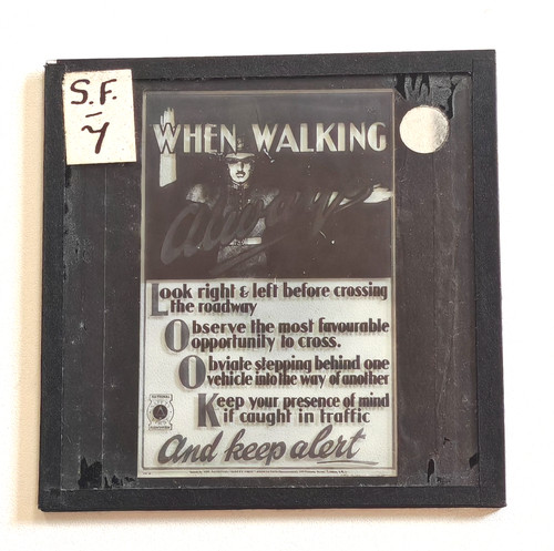 Magic lantern slide - slide, national