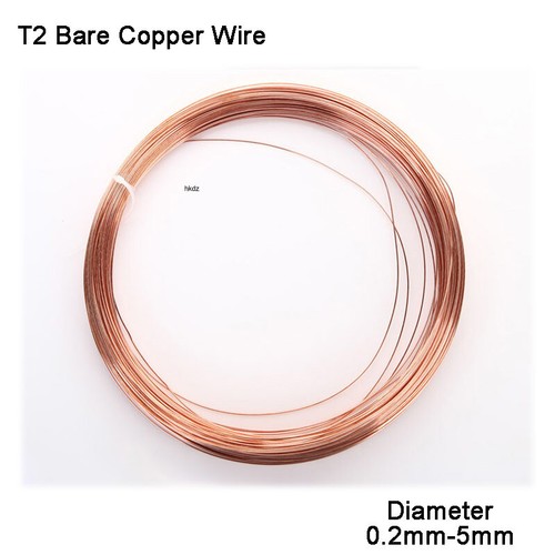Round copper wire - round, bare
