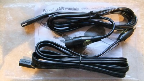 New black extension cable - black,