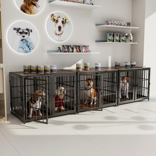 Large wooden dog crate - large,