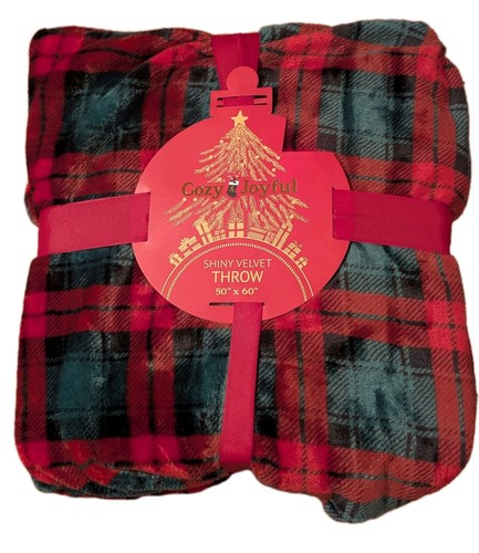 Red green plaid velvet - plaid,
