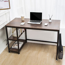 Home Office Desk Computer Desk Writing PC Laptop Workstation Study Table Shelves
