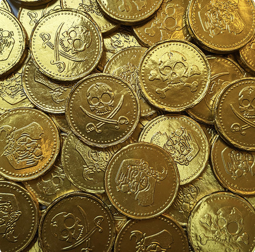 Milk chocolate pirate gold - chocolate,