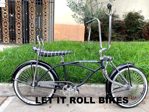 Black lowrider bike with - lowrider,