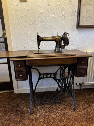 Antique singer sewing - singer, machine