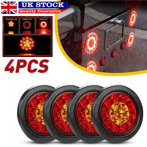 4pcs round led rear - 4pcs, 16