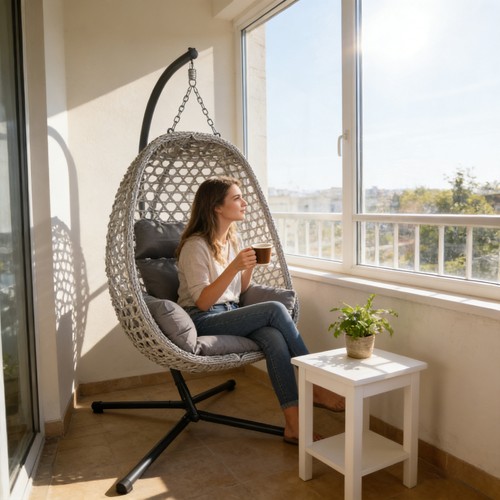 Hanging swing egg chair - egg,