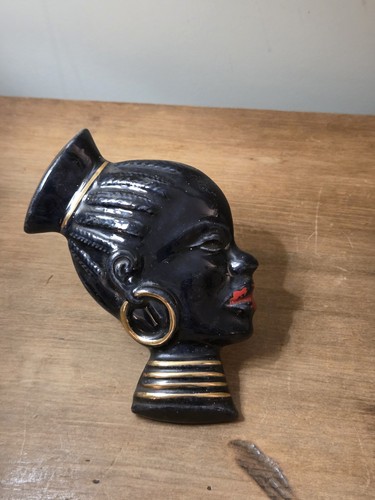 Vintage ceramic head - , wall