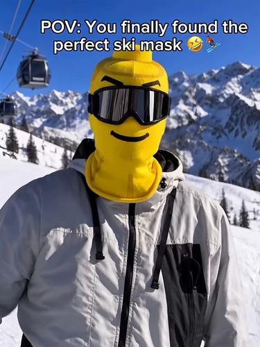 Funny yellow block - yellow, man
