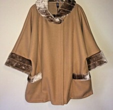 NEW LADIES FAUX FUR EDGE