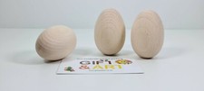 PLAIN NATURAL WOODEN EGGS