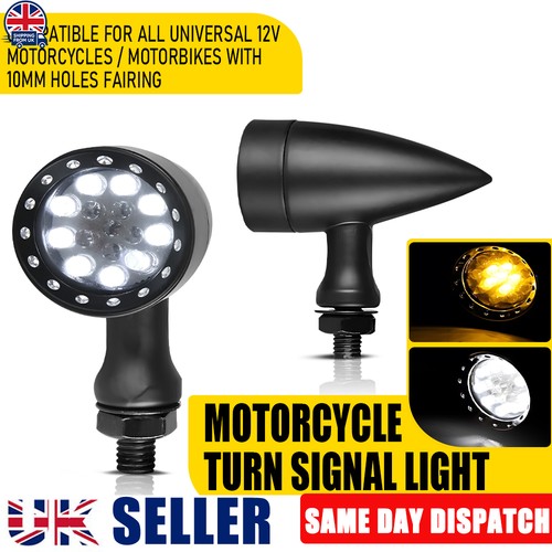 Motorcycle black turn signal - black,