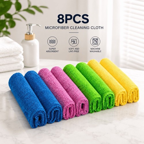 8pcs microfibre mop cloth pads - cloth,