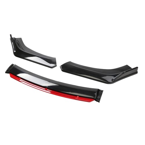 Red front bumper lip spoiler - bumper,