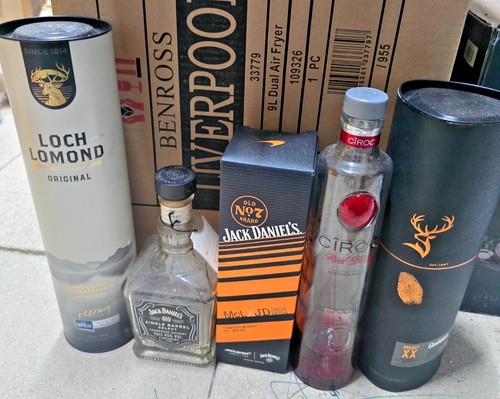Empty whisky vodka alcohol - whisky,