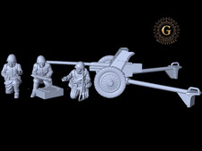 WW2 Red Army 45mm AT Gun & 3