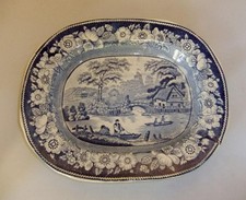 C.19th Wild Rose Pattern Blue
