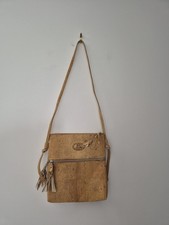 Cork & Leather Crossbody Handbag