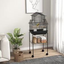 Metal Bird Cage w/ Plastic