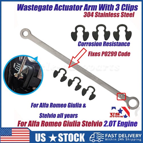 Wastegate actuator arm - actuator, clips