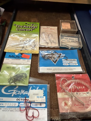 Fishing hook lot 8pc - fishing, all