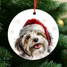 Havanese Dog Christmas Baubles
