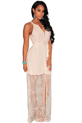 Gorgeous lace slit white - gorgeous,