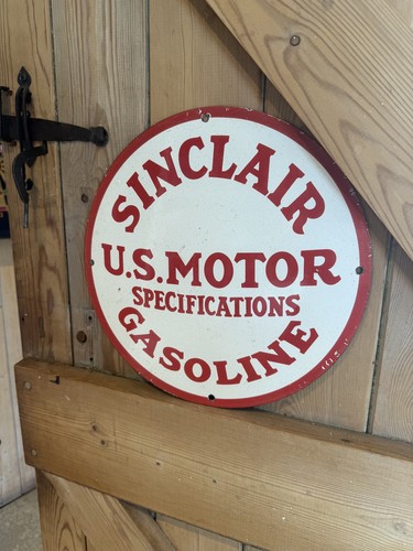 Sinclair gasoline enamel sign - gasoline-enamel,