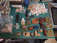 Joblot - Wargaming Miniature Buildings And Scenary Painted